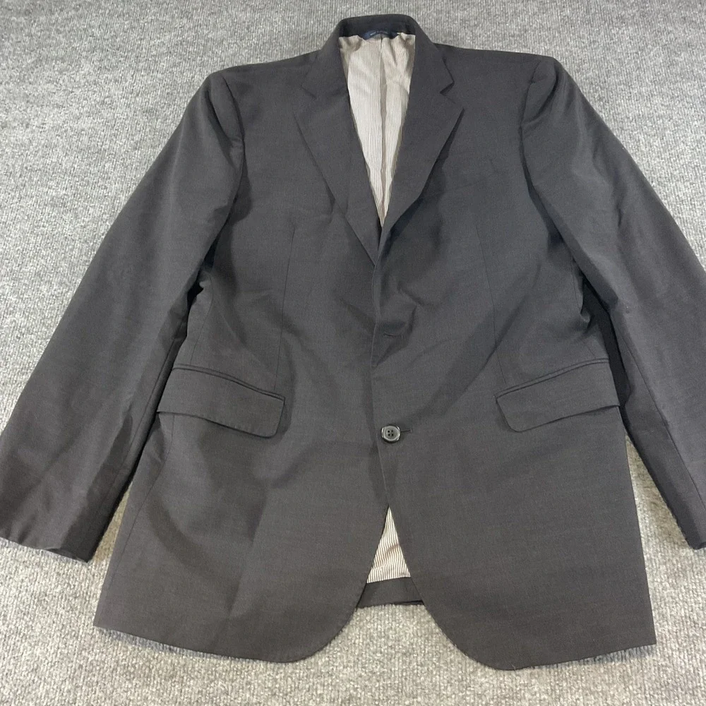 Brooks Brothers Explorer Madison Fit Blazer Sport Coat 42L Charcoal Gray